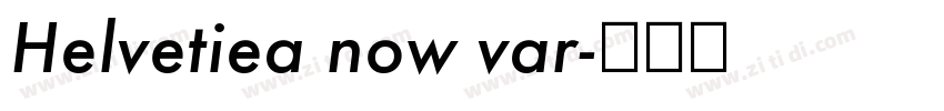 Helvetiea now var字体转换